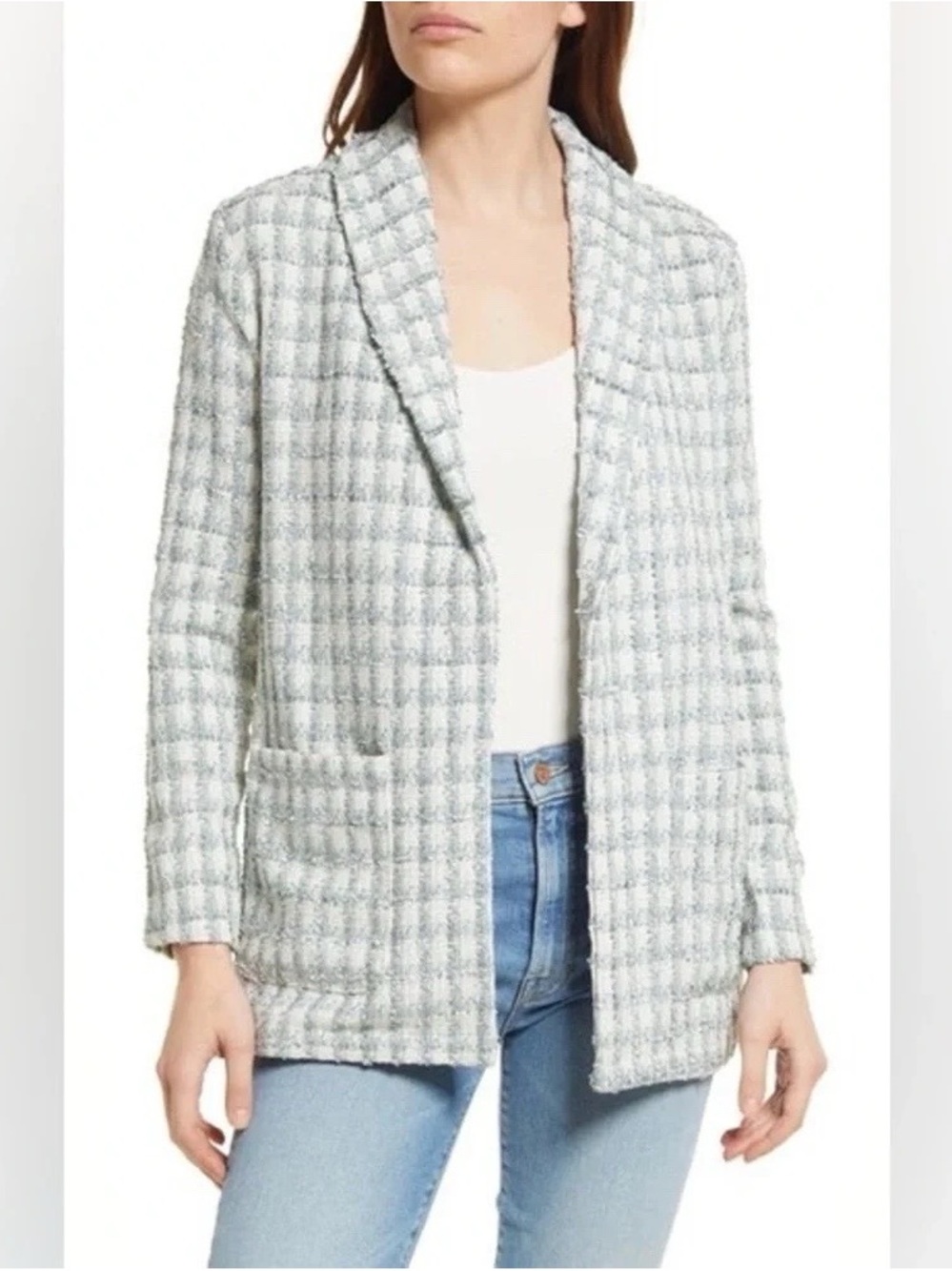 BB Dakota by Steve Madden NWT! Green/Blue Geek Chic Blazer in Sea mist. Pockets